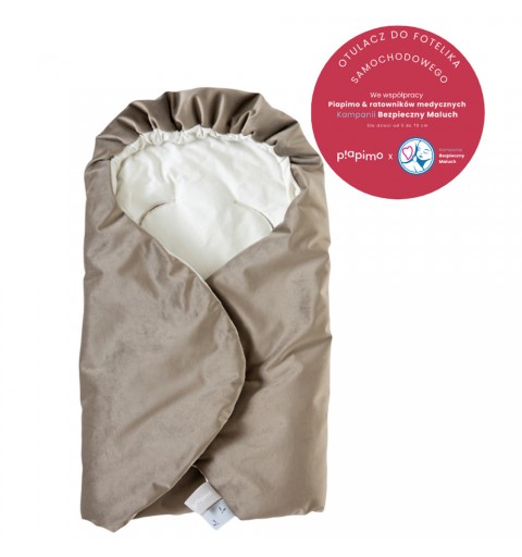 Piapimo - otulacz do fotelika samochodowego i gondoli | Złoty Beżowy